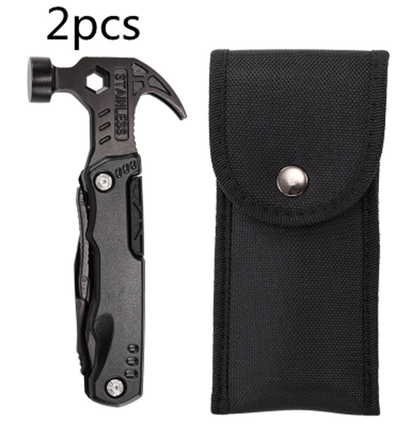 Outdoor Carry-On Multifunctional Stainless Steel Folding Pliers Hammer Tool Hammer